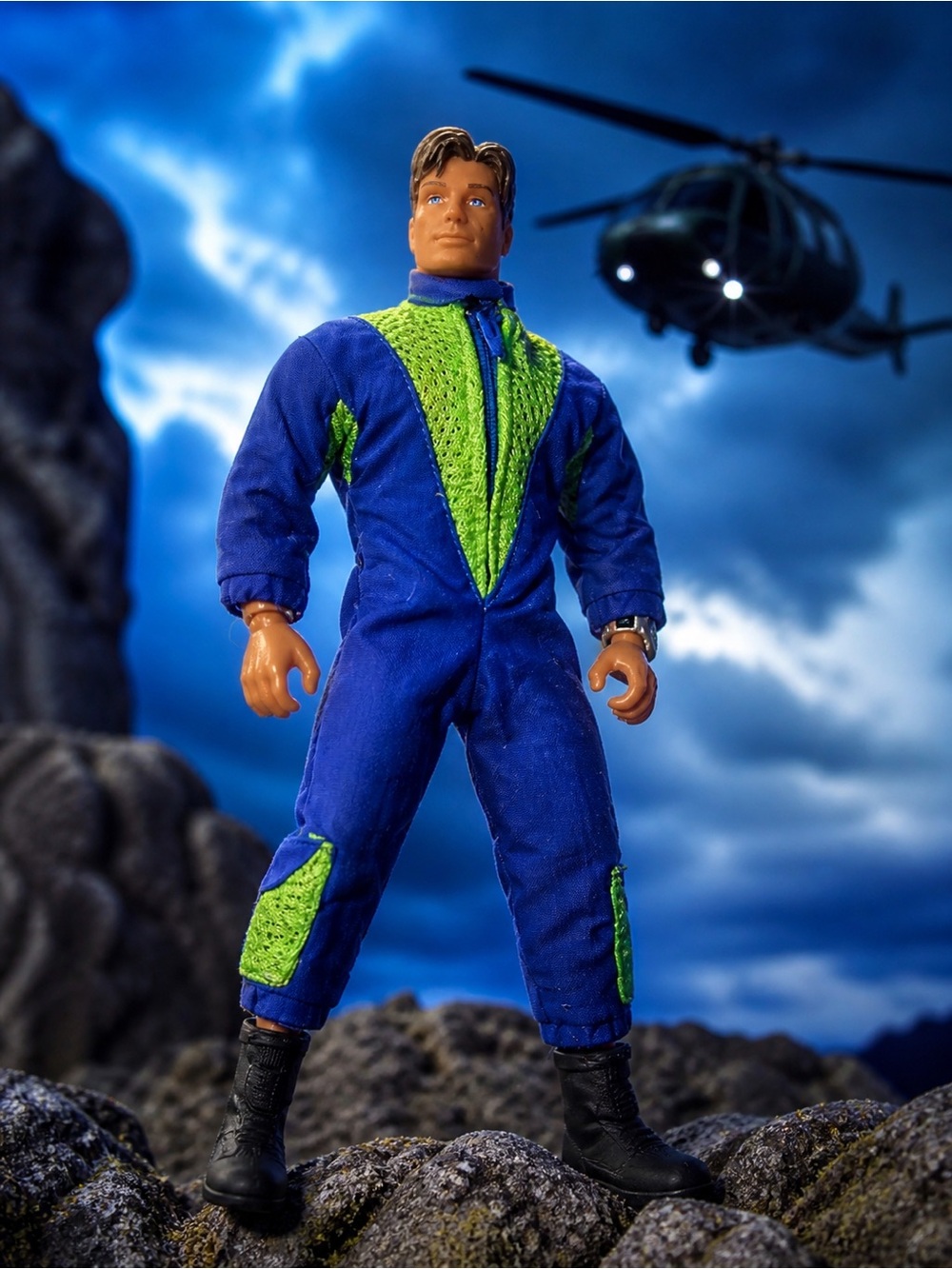 1999 Max Steel Sky Strike 12" Action Figure Vintage Mattel Mission Aerial Attack